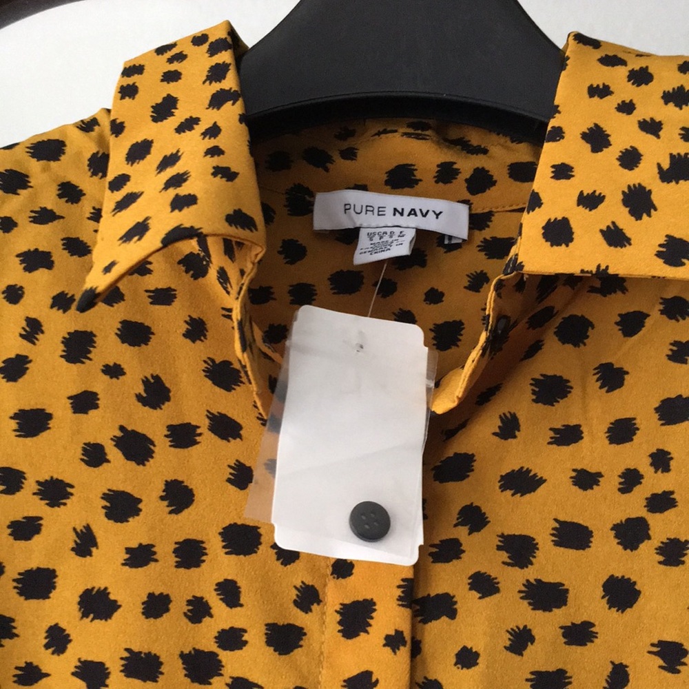 NWT Pure Navy button up shirt dress leopard